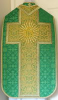 Green French Latin Vestment